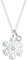 Elli Halskette Silber 925 Schneeflocke Plättchen Anhänger Kette Topas Mondstein Damen Schmuck Geschenke für Frauen Mädchen Mama Freundin, Silberkette Länge 45 cm