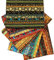 5 Stück Afrikanischer Muster Stoff Ethnisch Muster Fette Viertel Baumwolle Vorgeschnitten Quilten Tuch Stoff Fette Viertel Bündel Stoff zum Nähen Patchwork Basteln, 19,5 x 15,7 Zoll