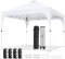 Yaheetech Carpa Plegable 3x3m Cenador de Jardín Impermeable para 8-10 Personas,con Ventilacion y Bolsa de Transporte, Ideal para Playa y Camping Blanco