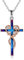 YAFEINI Kreuz Kette 925 Sterling Silber Religiöse Kreuz Anhänger Halskette mit Gravur Faith Hope Love Schmuck für Damen Mädchen Herren (Halskette mit Glaubenskreuz)
