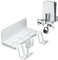Aceshop Supporto a parete PS5, supporto a parete 5 in 1 per Playstation 5 (versione ottica e digitale) supporto a parete per PlayStation 5 con supporto rimovibile per controller(bianco)