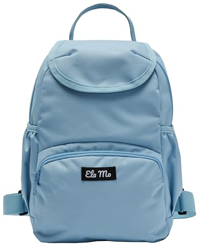 Ela Mo Mini Rucksack Damen - Klein, elegant, super handlich - Rucksack Handtasche als idealer Begleiter für jede Gelegenheit (Light Blue)