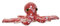Wild Republic Huggers Glow Krake, Kuscheltier, 20 cm, Klatscharmband, Plüschtier, Füllung besteht aus recycelten Wasserflaschen, Oktopus