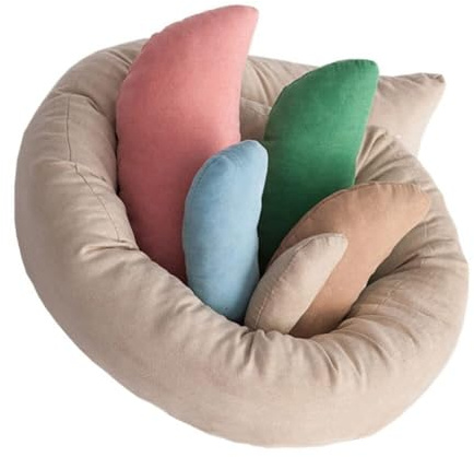 Neugeborene Fotografie Posing Kissen Baby Fotografie Korb Filler Bündel Bilder DIY Baby Fotoshooting Foto Schießen Posing Props Baby Kissen Set Ring für Fotos Infant Posing Requisiten (C)