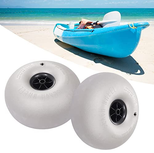 LUNICASHA 16 Beach Balloon Wheels, Replacement Beach Sand Tires, Cart Tires for Kayak Dolly Canoe Boat Buggy Carrie, 2-Pack