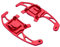 luolety Schaltwippen, Aluminium-Schalthebelverlängerung für VW Volkswagen Golf MK7 GTI R GTD GTE MK7 7 Polo GTI 2014–2018, für Autolenkrad (rot)