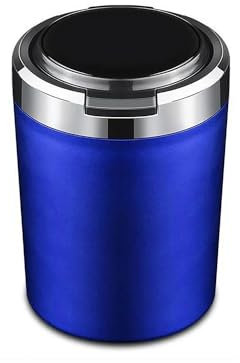 Tragbarer Aschenbecher Für Kia Für Sportage Picanto Gehen GT Für Stinger Für Rio Für Sorento Ceed Tragbare Auto Aschenbecher Mit Licht Auto Aschenbecher(Blue)