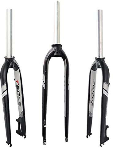 Mountain Bike Rigid Forks 26/27.5/29 In 1-1/8'' Straight Tube Threadless Aluminum Alloy Fork Disc Brake QR 9mm Lightweight MTB Front Fork