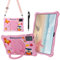 Kwamaz for Lenovo Tab M11 Tablet Case 11 inch 2024 (TB330FU), Kids 360 Rotating Stand Handle Soft Silicone Cover for Lenovo M11 Tablet, with Strap, Pink