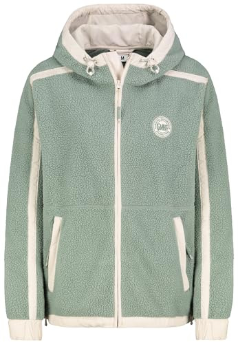 Sublevel Damen Fleecejacke mit Kapuze Leo Teddyfleece Kuschelig Warm Übergangsjacke Jacke Mantel Outdoor Freizeitjacke XS-XXL