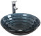 AllureFeng Cristal azul/fregadero/grifos (420 * 145 * 12 mm), basin + faucet and accessories