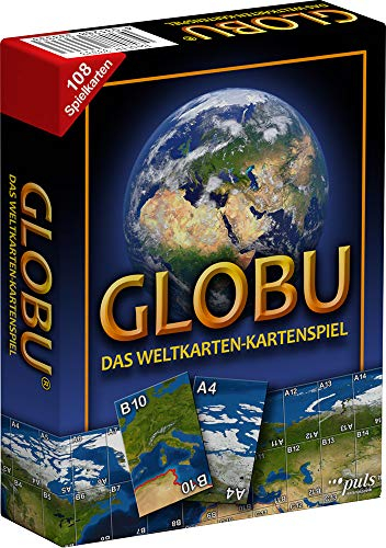 GLOBU 33333 - Das Weltkarten-Kartenspiel, Blau