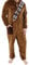 Star Wars Pigiama Intero Uomo | Tuta Pile Uomo Chewbacca | Pigiama Invernale Marrone Large