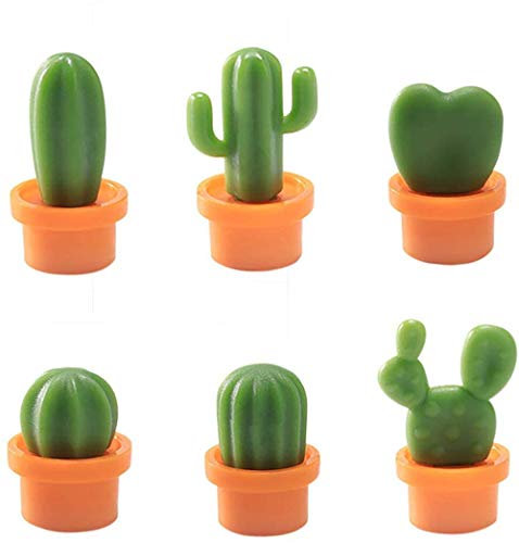 6 Pcs Cactus Push Pin Aimants Extra Fort Réfrigérateur Aimant Utilisation pour Réfrigérateur Effaçable À Sec Tableau Magnétique Tableau Blanc