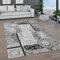 Paco Home Teppich Wohnzimmer Kurzflor Marokkanische Kreis Und Bordüren Muster Modern, Grösse:80x150 cm, Farbe:Grau 7