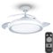 Philips - Bliss Ventilador de techo con luz LED integrada de 28 W y mando a distancia, motor de corriente continua 35 W, luz blanca cálida a fría (2700 K,5500 K,4000 K), 510 mm, blanco