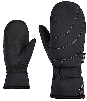 Ziener Damen KAHLIA Ski-Fäustling/Wintersport | Primaloft Plüschfutter, black, 8