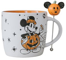 Disney Mickey oder Minnie Maus Halloween Rührbecher | Niedliche Keramik Einweihungsgeschenke für Männer und Frauen und Kinder | Offizieller Lizenznehmer | Set mit 1 Tasse (Mickey)