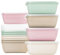 QILZO Pack de 12 Fiambreras de Alimentos 500ml, Recipientes de plástico para comida, Sin BPA, Recipiente Apto para Microondas, Lavavajillas, Congelador, Recipientes con Tapa