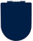Heavy Duty Soft Close Quick Release Toilet Seat for Bathroom Family, Ergonomic Design with Adjustable Hinges, 6 Colors Available (Color : Navy Blue, Size : OneSize)