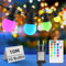 Gaoxun RGB Lichterkette Außen Strom, 10m Farbwechsel LED Bunt 10 G50 Glühbirnen mit Fernbedienung, Dimmbar, Timer, IP44 Wasserdicht Aussen Beleuchtung für Garten, Terrasse, Balkon, Party