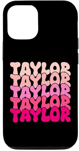 iPhone 15 Taylor Vintage Personalized name I Love Taylor Case