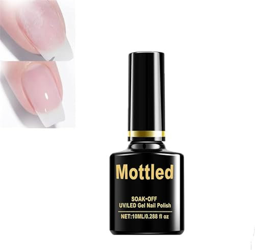 New Mottled Nail Repair Protection Gel,Nail Repair Protect Gel Cracked Nail Repair,Removable Base Glue Reinforced Wash-free Top Nail Polish,Easy Quick Fix Durable Protection (Base)