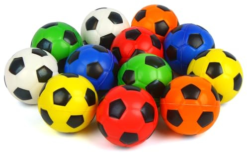 SULOLI 12 Stück Anti-Stress-Ball, Sport, Anti-Stress-Bälle, bunt, Dekompression aus Schaumstoff für Kinder und Erwachsene, Geburtstagsgeschenk