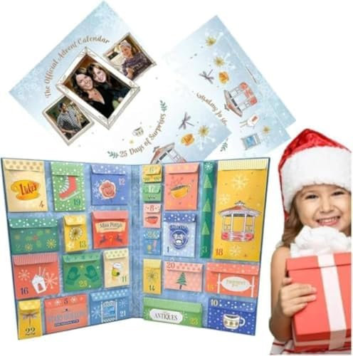 Gilmores Girls Adventskalender 2024, Weihnachts-Adventskalender 2024 mit Gilmores Girls Merchandise-Geschenken, 25 thematische Sammlerstücke (1 Pcs)
