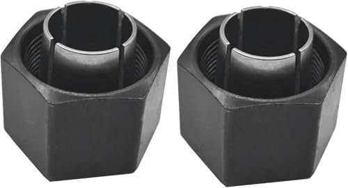 Collet And Nut (1/2-inch) 12.7mm replace Fits Dewalt DW6212 DW616 DW618 Craftsman router,Hitachi 323-293, Bosch 2610906283 (2 packs)