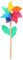 NethCasti Plastique en Plastique Pin de Roue décoratif Spinners en Moulin à Vent Fleur Moulin à Vent Décoration de Jardin