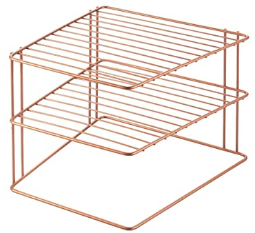 Metaltex Palio Eckschrankeinsatz, Legierter Stahl, Kupfer, 25x25x19cm