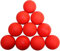 Strength Shop Lacrosse-Bälle im Zehner-Set, Ø 69 mm, rot - Triggerpunkt Trigger Point Myofascial SMR Selbstmassage Massage