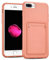 Verco Coque Silicone Compatible avec iPhone 7 Plus, iPhone 8 Plus Protection Antichoc avec Porte-Cartes Case en Silicone Premium pour iPhone 7 Plus / 8 Plus Étui, Rose