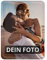 PhotoFancy® - Nostalgie-Blechmagnet mit eigenem Foto Bedrucken - Fotomagnet mit eigenem Bild Personalisieren (Hochformat)