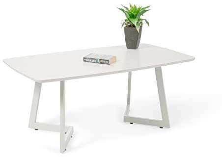 M2 Kollektion Couchtisch Tibet 2 in weiß, B/H/T = 110x46x60cm