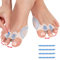 Tech Love Zehenspreizer 4Stk & 20Stk Stellstange Große Zehe Hallux Valgus Korrektur Hallux Valgus Verstellbare Gel Hallux Schiene zum Spreizen und Dehnen Silikon Zehentrenner Damen Herren