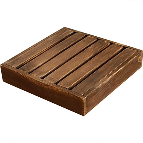 Agashi Jardinera con Ruedas para Plantas de Exterior, con Ruedas Ocultas, Carro para Plantas con Ruedas Universales 360/10Inch