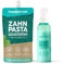 happybrush Naturkosmetik Zahnpasta - Vegane Zahncreme Schutz für deine Zähne - Ohne Mikroplastik - Mehrpack (2er Set, Nachfüllbares Set Minz-Geschmack)