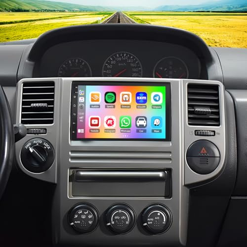 2+64G Android 15 Car Stereo Radio for Nissan X-Trail T30 2001-2007 Head Unit 2 Din Car Radio 7 Touch Screen with CarPlay Wireless Android Auto Sat Nav GPS WiFi FM RDS Bluetooth SWC Backup Camera