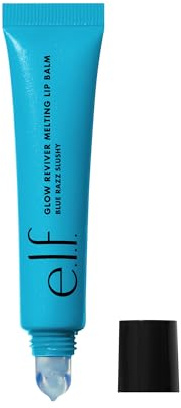 e.l.f. Glow Reviver Melting Lip Balm, Hydrating Tinted Lip Balm For A Glossy Finish & Soft, Supple Lips, Vegan & Cruelty-Free, Blue Razz Slush