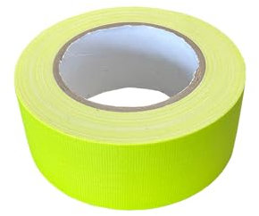 Kortpack Gewebeklebeband Neon Gelb | 50mm x 25mtr | 1 Rolle