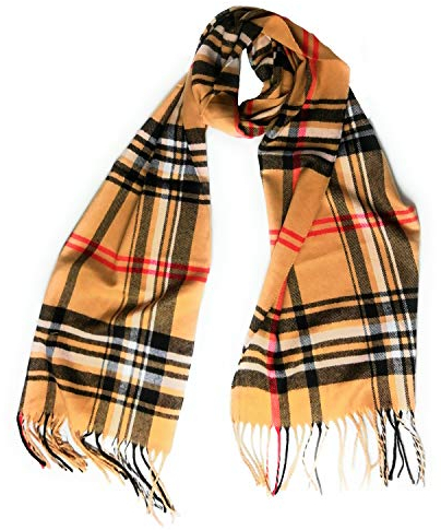 KGM Accessories Schal, sehr weich, kariert, Beige