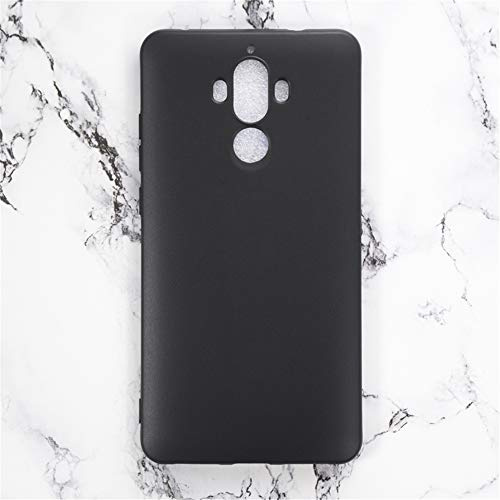 Schutzhülle für Mate 9 - Schwarz | 5.9 Dünne stoßfeste Bumper-Rückseite, kratzfeste flexible TPU-Schale, grifffreundlich