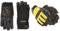 Stanley Vibration Performance Glove & DEWALT Men's - Synthetic Padded Leather Palm Gloves Large, Black/Yellow, L (1 pair)