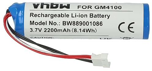 vhbw Akku kompatibel mit Datalogic Gryphon GBT4100-BK, GBT4100-HC, GM4100, GBT4100, GM4100-BK-910 Barcodescanner POS (2200mAh, 3,7V, Li-Ion)