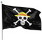 PHENO FLAGS Bandera de la Banda Pirata del Sombrero de Paja 90x60cm - bandera anime de la banda de Monkey D. Ruff