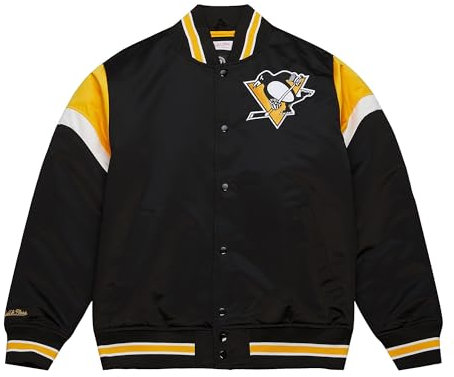 Mitchell & Ness M&N Heavyweight Satin Jacke NHL Pittsburgh Penguins - XL