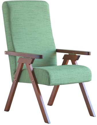 ESSEGI FIAMMETTA Poltrona, Faggio, Verde Fusto Noce, l
