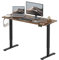 SANODESK Bureau Assis Debout Électrique 120x60 cm Bureau Debout Réglable en Hauteur, Panneau Clavier Contrôle à Fonctions Mémoires, Marron